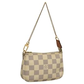 Louis Vuitton-LOUIS VUITTON Damier Azur Mini Pochette Accessoires Pouch N63005 Auth sw224-Other