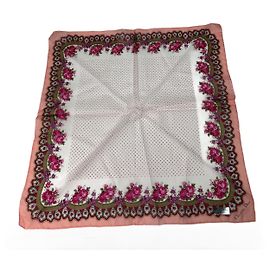 Bufanda de seda vintage de Dior Blanco