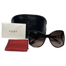 Occhiali da sole vintage Loewe Madrid oversize marroni Marrone