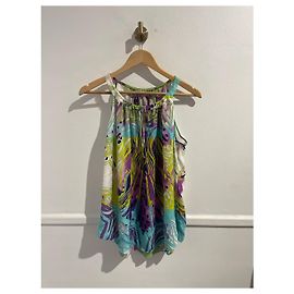 EMILIO PUCCI Top T.International S Seta Multicolore