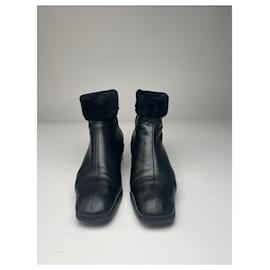 Saint Laurent-SAINT LAURENT Boots T.EU 36 Leather-Black