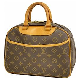 Louis Vuitton-Bolsa de mão Trouville Monogram Louis Vuitton-Marrom