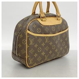Louis Vuitton-Bolsa de mão Trouville Monogram Louis Vuitton-Marrom