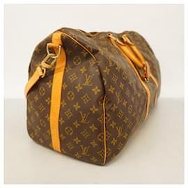 Louis Vuitton-Bolsa Boston Monogram Keepall Bandoulière 55 da Louis Vuitton-Marrom