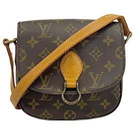 Louis Vuitton-Bolsa de Ombro Mini Saint-Clair Monograma Louis Vuitton-Marrom