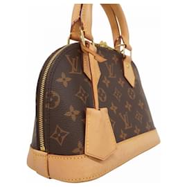 Louis Vuitton-Bolsa de mão Alma BB Monograma Louis Vuitton-Marrom