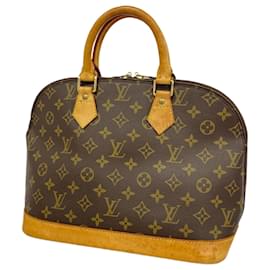 Louis Vuitton-Bolsa de mão Alma Monogram Louis Vuitton-Marrom