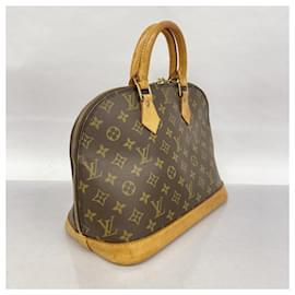Louis Vuitton-Bolsa de mão Alma Monogram Louis Vuitton-Marrom