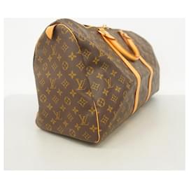 Louis Vuitton-Bolsa Boston Keepall 50 Monograma Louis Vuitton-Marrom