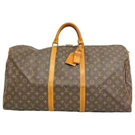 Louis Vuitton-Bolsa Boston Keepall 60 Monograma Louis Vuitton-Marrom