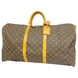 Louis Vuitton-Louis Vuitton Monogram Keepall Bandoulière 60-Marrom