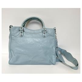 Balenciaga-City-Light blue,Turquoise