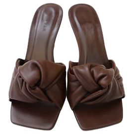 By Far Lana Sandals Mules Dark Brown Brown