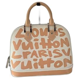 Louis Vuitton-Louis Vuitton Alma Graffiti-Beige