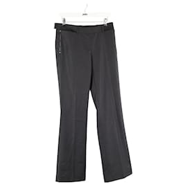 Chanel-Straight cotton pants-Grey