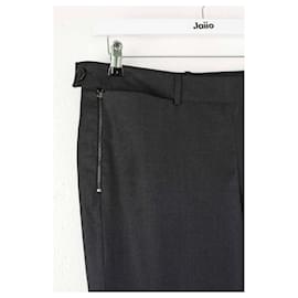 Chanel-Straight cotton pants-Grey