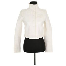 Courreges Chaqueta de algodón blanca Blanco