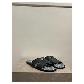 Hermès-HERMES Sandals T.EU 44.5 Leather-Blue
