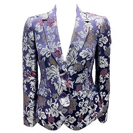 Etro lila florales Jacquard-Blazer Lila