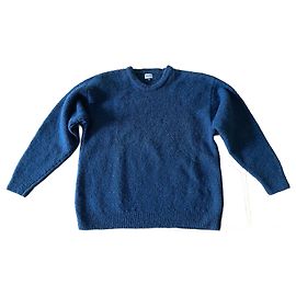 Pullover oder Sweater aus 100% petrolblauer Wolle Größe L-XL Kenzo Herren Blau