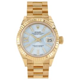 Rolex-Rolex Lady DateJust 28mm-Blue