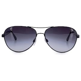 Chanel-Black Metal Aviator Sunglasses Miroir Collection Mod. 4179-Black
