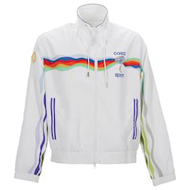 Autre Marque-Veste zippée Casablanca Wave en polyester blanc-Blanc,Écru