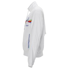 Autre Marque-Casablanca Wave Zipped Track Jacket in White Polyester-White,Cream