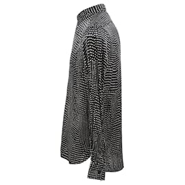 Saint Laurent-Saint Laurent Pointillism Shirt in Black Silk-Other