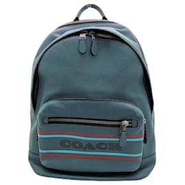 Coach-Coach Stripe Backpack CG995-Blue
