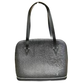 Louis Vuitton-Mochila de couro Epi Louis Vuitton M52282-Preto