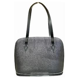 Louis Vuitton-Mochila de couro Epi Louis Vuitton M52282-Preto