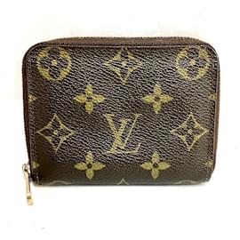 Louis Vuitton-Porta-moedas Zippy Monogram Louis Vuitton M60067-Marrom