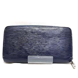 Louis Vuitton-Carteira Zippy em couro Epi Louis Vuitton M61873-Azul