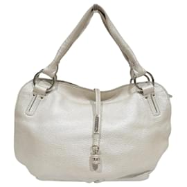 Céline-Celine Bitter Sweet Leather Handbag 160663-White