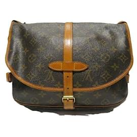Louis Vuitton-Bolsa de Ombro Saumur 30 Monograma Louis Vuitton-Cinza