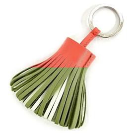 Hermès-Hermes Carmen Tricolor Keychain-Pink