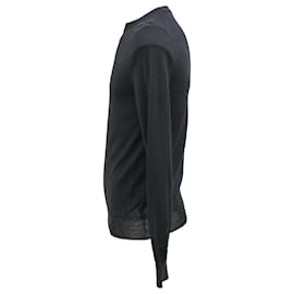 Dior- Dior Embroidered Crewneck Sweater in Black Wool-Black