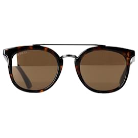 Gucci-Gucci GG0403S Tinted Sunglasses in Brown Acetate-Brown