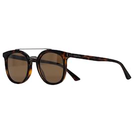 Gucci-Gucci GG0403S Tinted Sunglasses in Brown Acetate-Brown