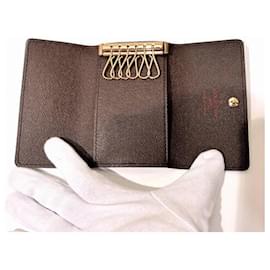 Hermès-Louis Vuitton Damier Canvas Key Holder N62630-Brown