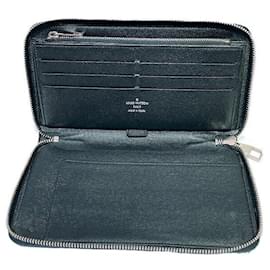 Louis Vuitton-Louis Vuitton Damier Graphite Zippy Organizer Wallet N63077-Black