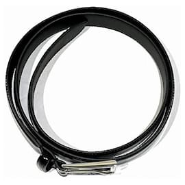 Gucci-Gucci Leather Double G Belt 474313-Black