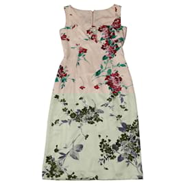 Dolce & Gabbana-DressDolce & Gabbana Longuette Midi Dress in Floral Pint Silk-Other