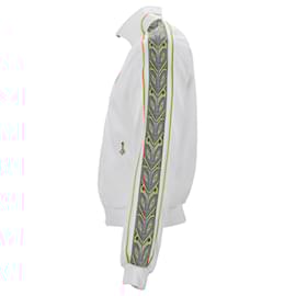 Autre Marque- Casablanca Laurel Zipped Track Jacket in White Polyester-White,Cream