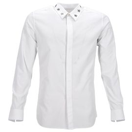 Camisa Estrellada Givenchy en Algodón Blanco Blanco
