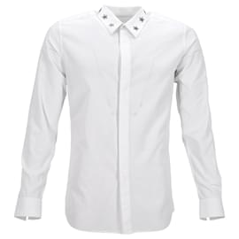 Givenchy-Chemise Étoilée Givenchy en Coton Blanc-Blanc