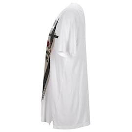 Dsquared2-T-shirt imprimé Dsquared2 en coton blanc-Autre