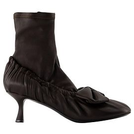 Botas Bow - Acne Studios - Cuero - Marrón Castaño