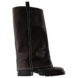 Botas com fivela - Acne Studios - Couro - Marrom Marrom